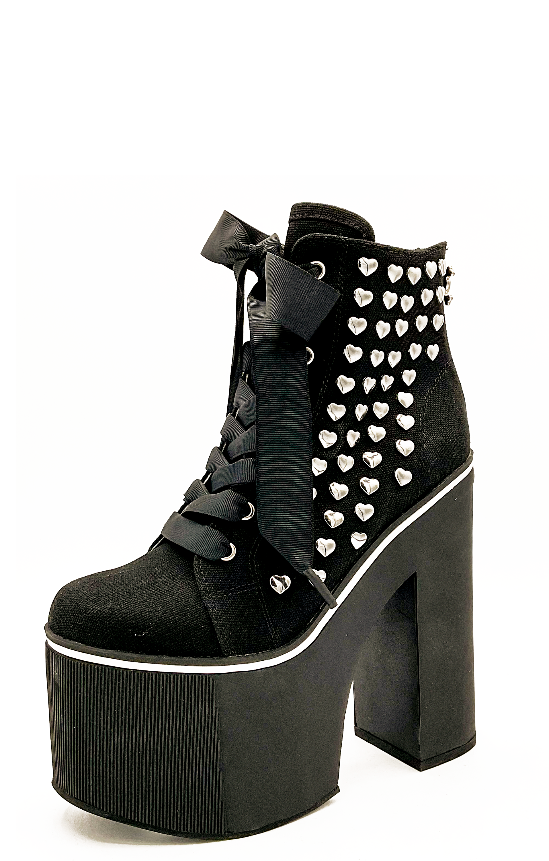 Heartcore Platform Sneaker - Black Charla Tedrick
