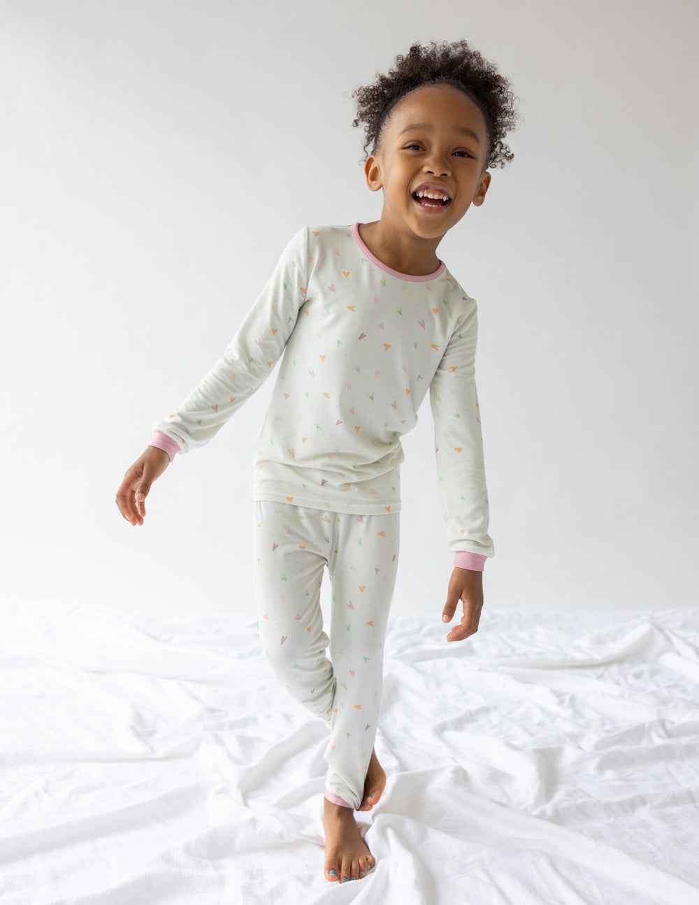Heart Bamboo Kids Pajama Set