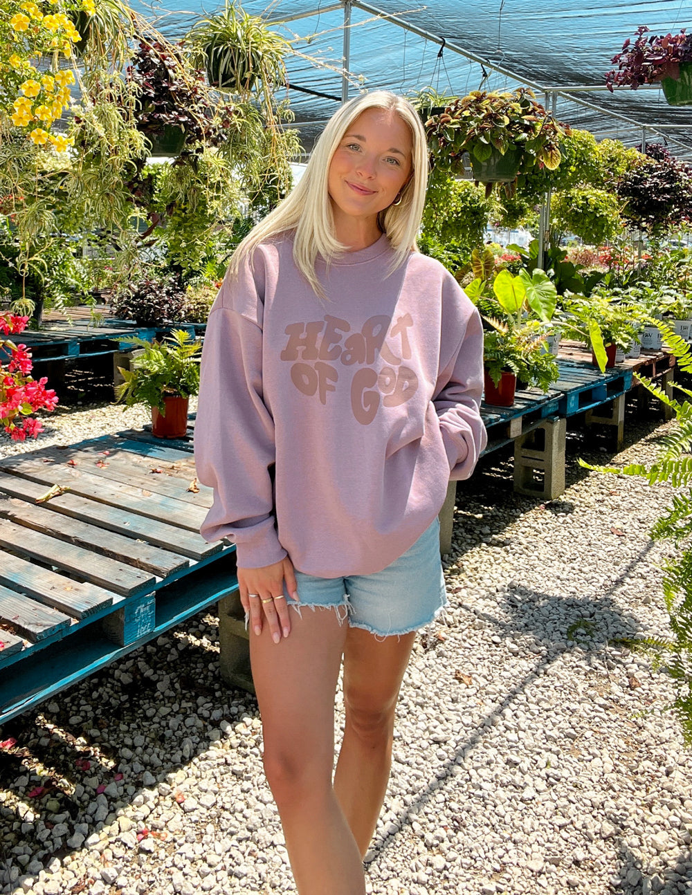 Heart of God Unisex Crewneck Elevated Faith