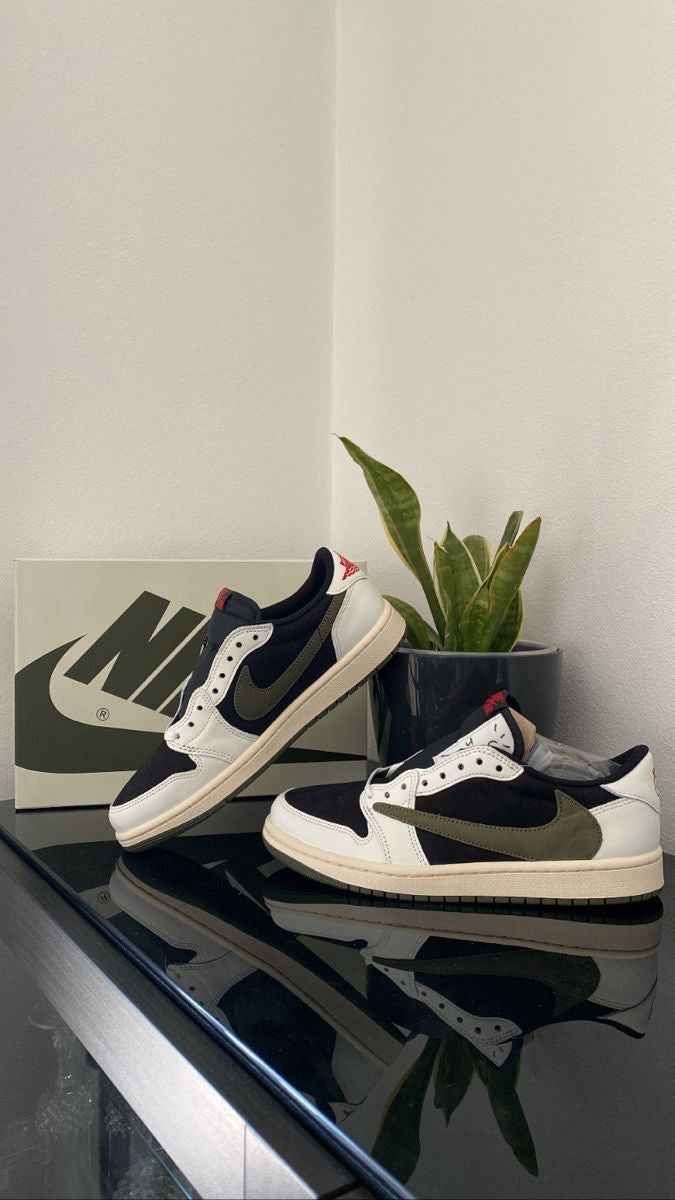 Custom Travis Scott x Fragment x Air Jordan 1 Low DZ4137 106 - Exclusive Travis Scott Air Jordan 1 Low Release SneakerNational