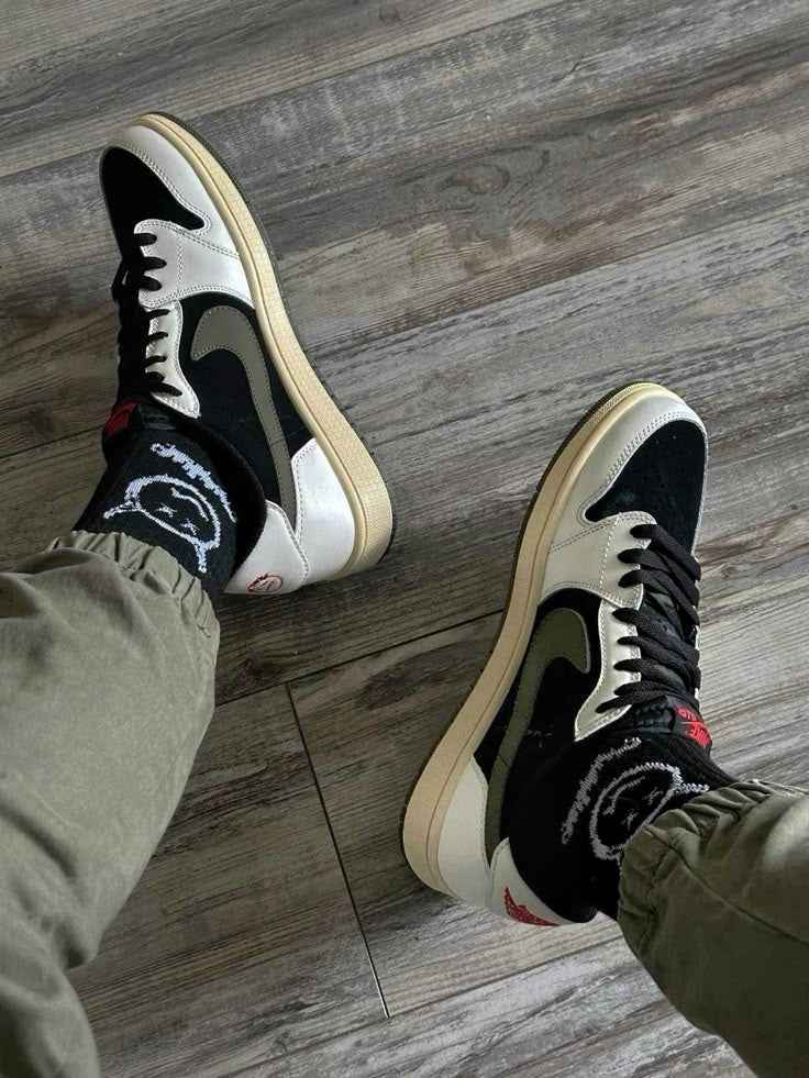 Air Jordan 1 Travis Scott Olive Wmns Limited Edition Retro Low OG Sneakers SneakerNational