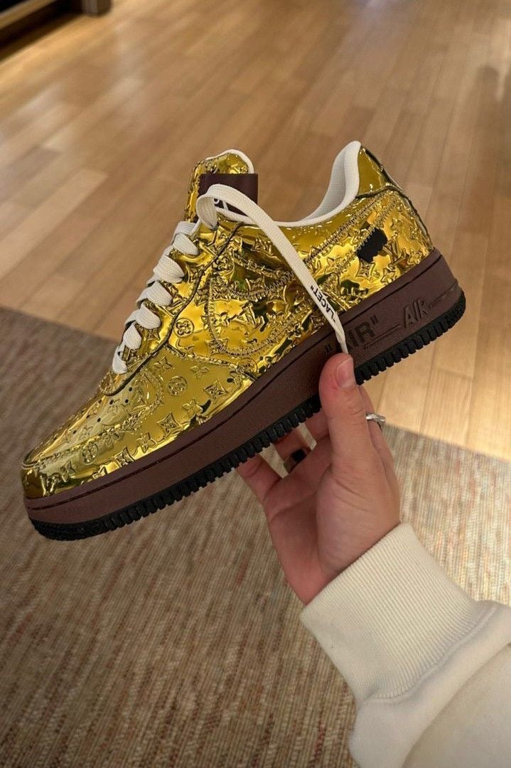 Air Force 1 Low by Virgil Abloh – Metallic Gold CUSTOM