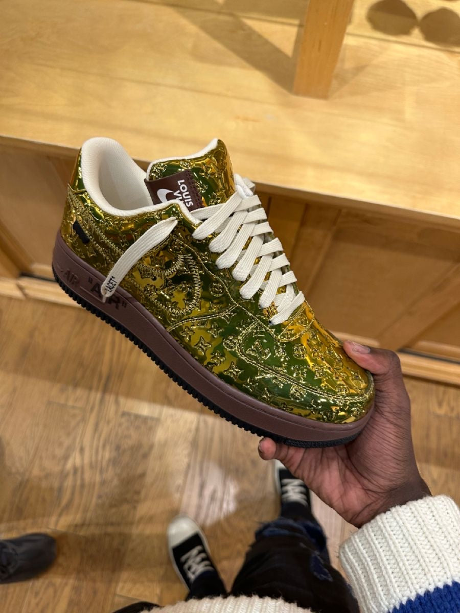 Air Force 1 Low by Virgil Abloh – Metallic Gold CUSTOM