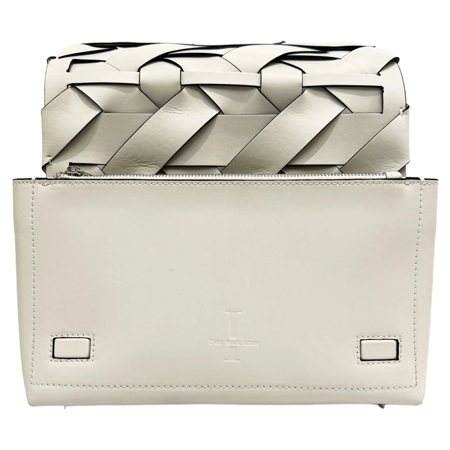 THE ZENOBIA WOVEN CLUTCH thebagicon