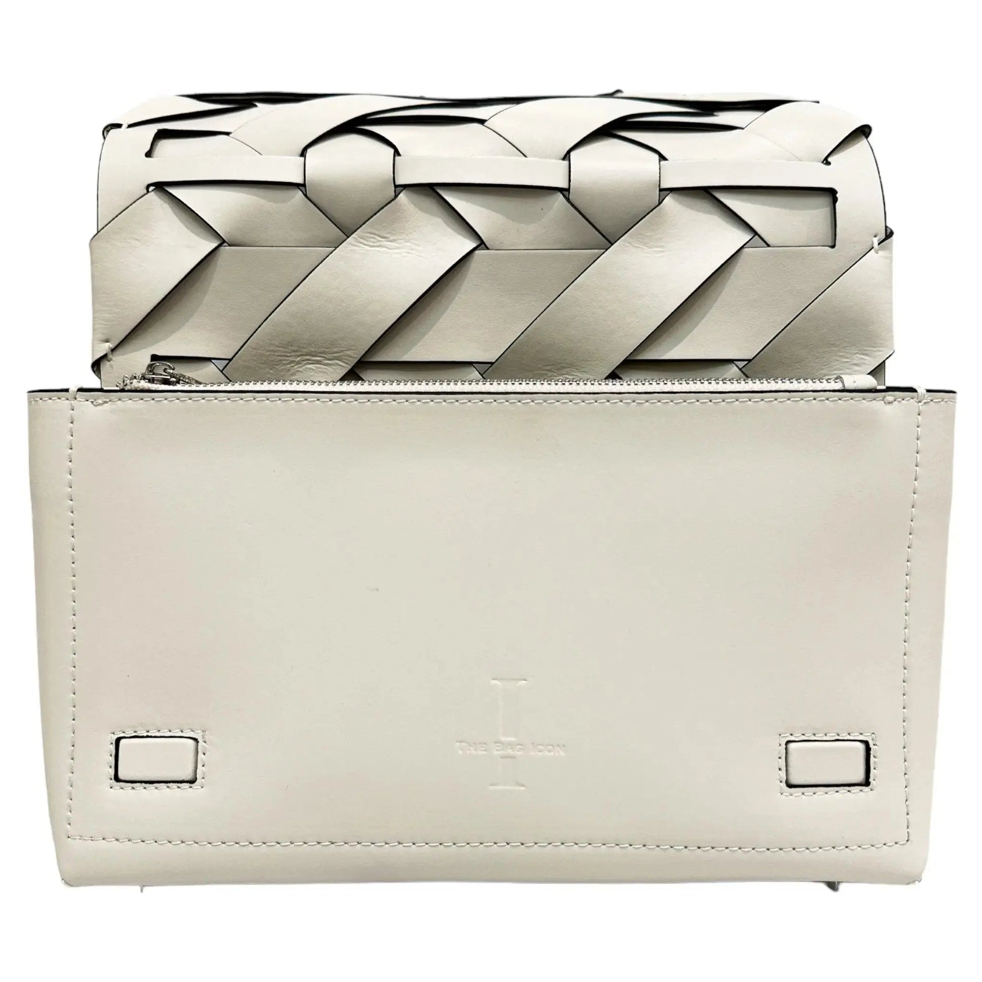 THE ZENOBIA WOVEN CLUTCH thebagicon
