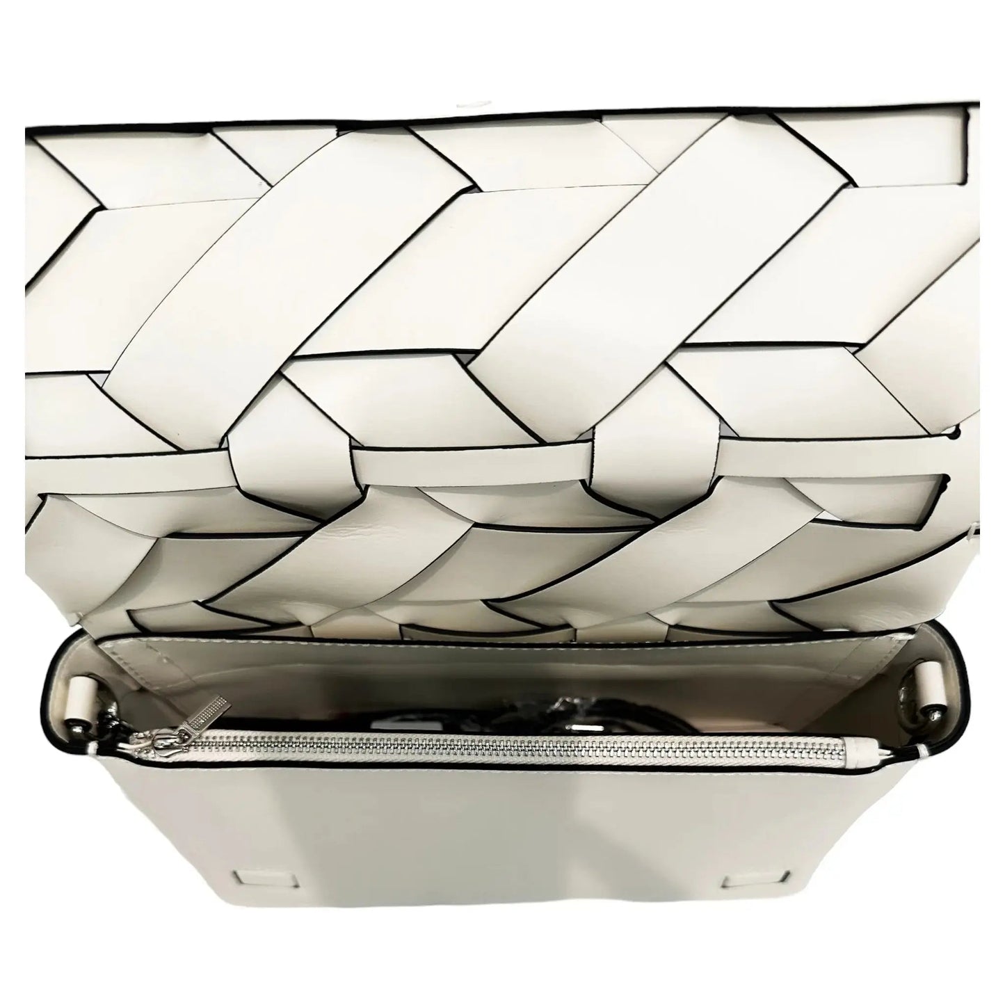 THE ZENOBIA WOVEN CLUTCH thebagicon