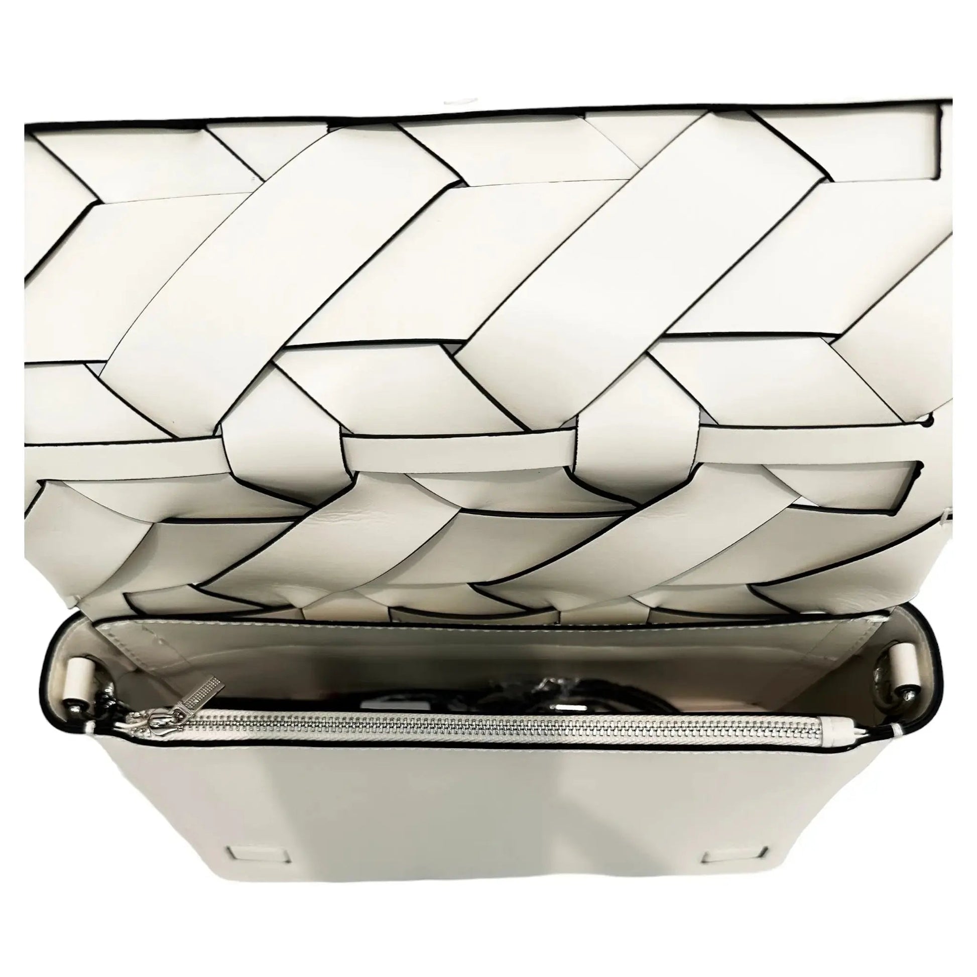 THE ZENOBIA WOVEN CLUTCH thebagicon