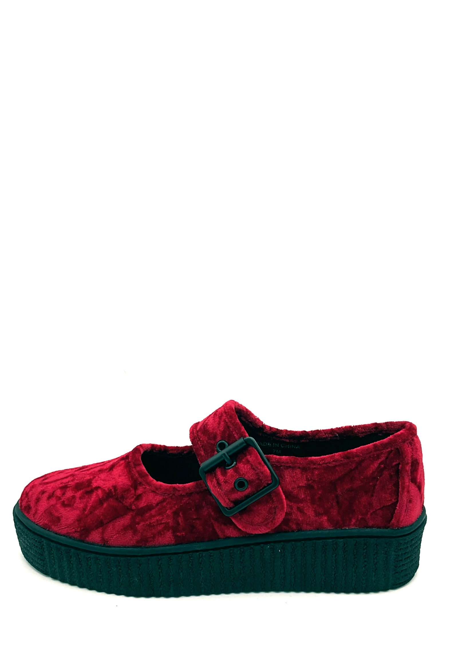 Velvet Crush Maryjane Sneaker - Oxblood Charla Tedrick