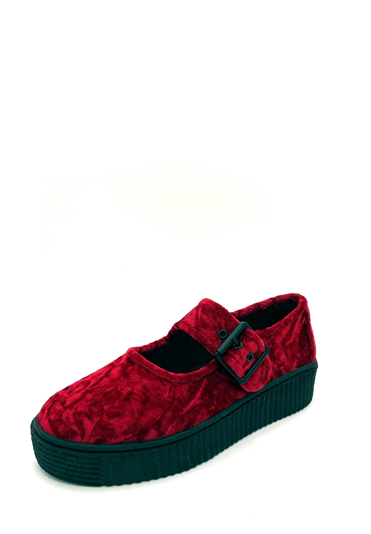 Velvet Crush Maryjane Sneaker - Oxblood Charla Tedrick