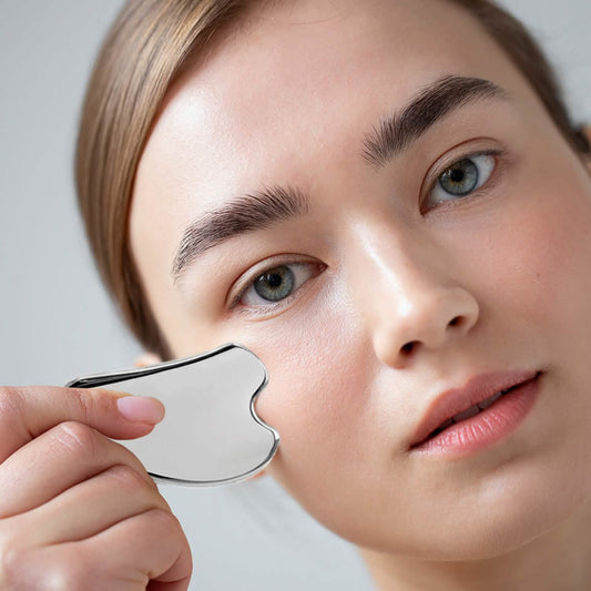 Stainless Steel Gua Sha Massage Scraper Tool For Facial Skin Care DailySale