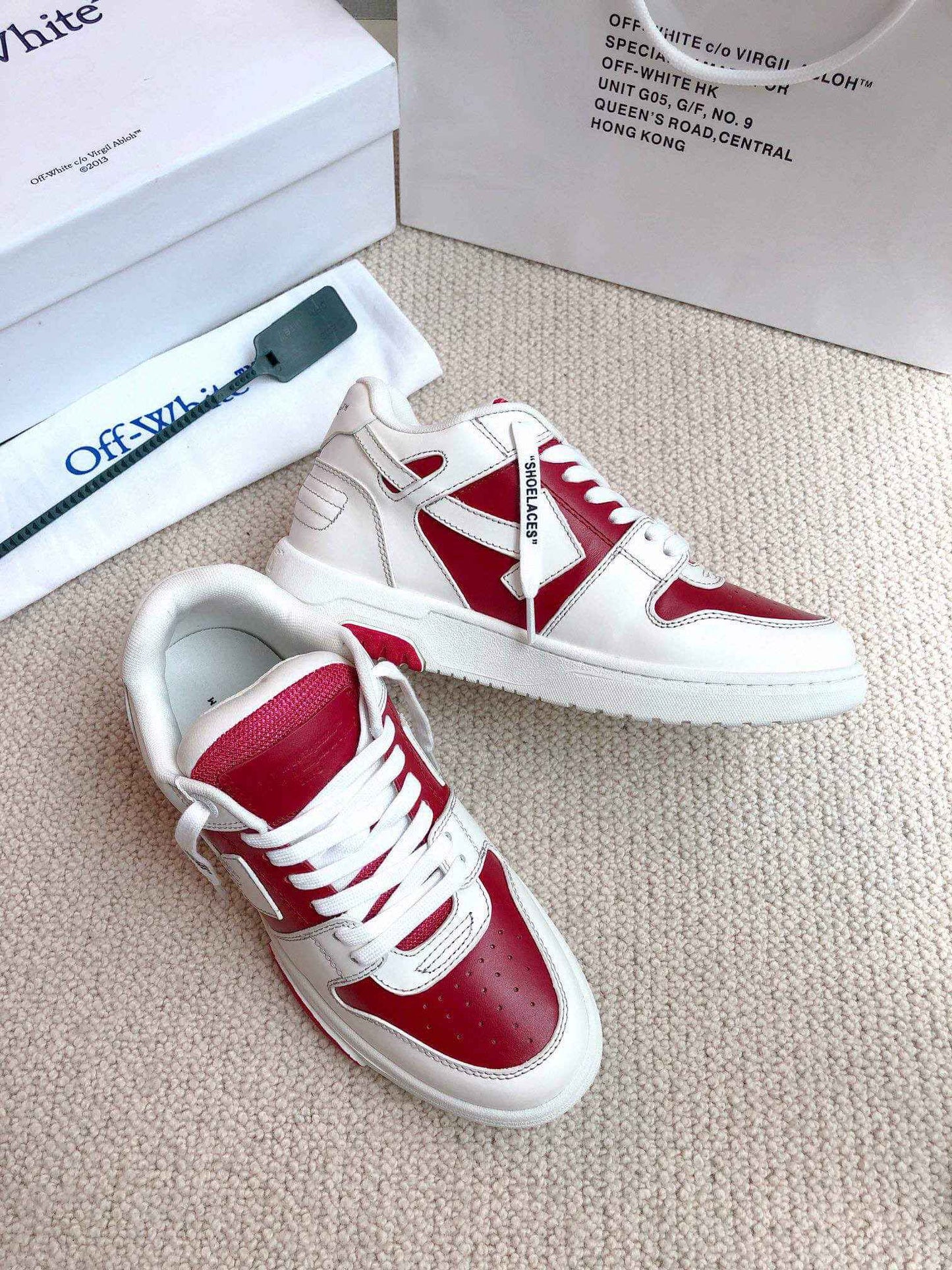 Off-White Out of Office 'White Red Gum' Sneaker