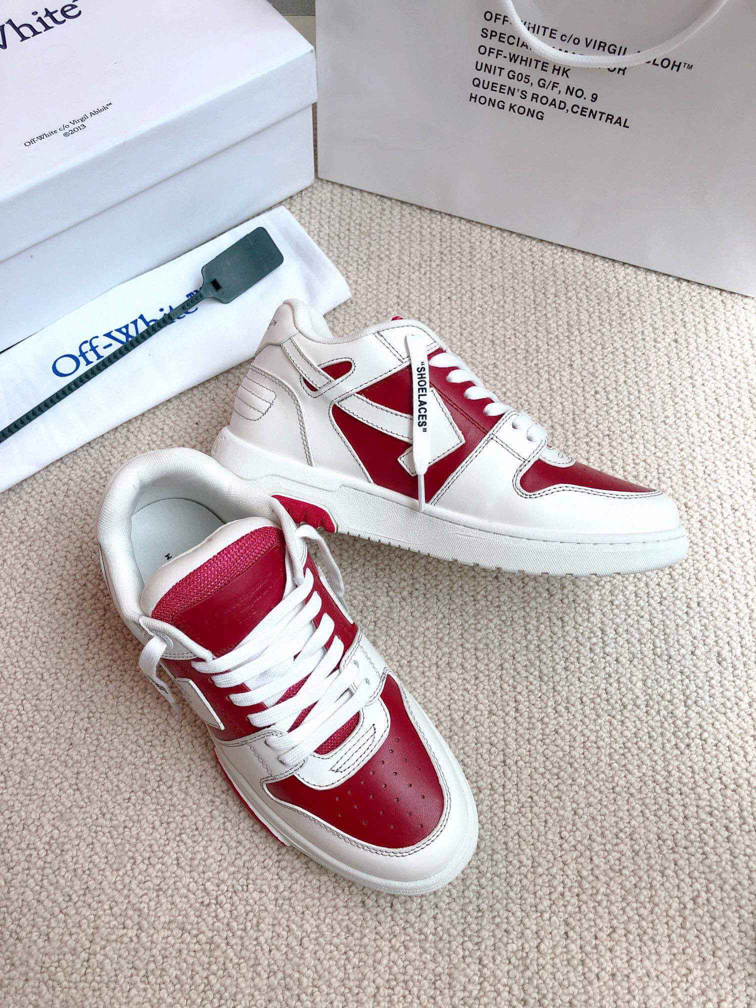 Off-White Out of Office 'White Red Gum' Sneaker