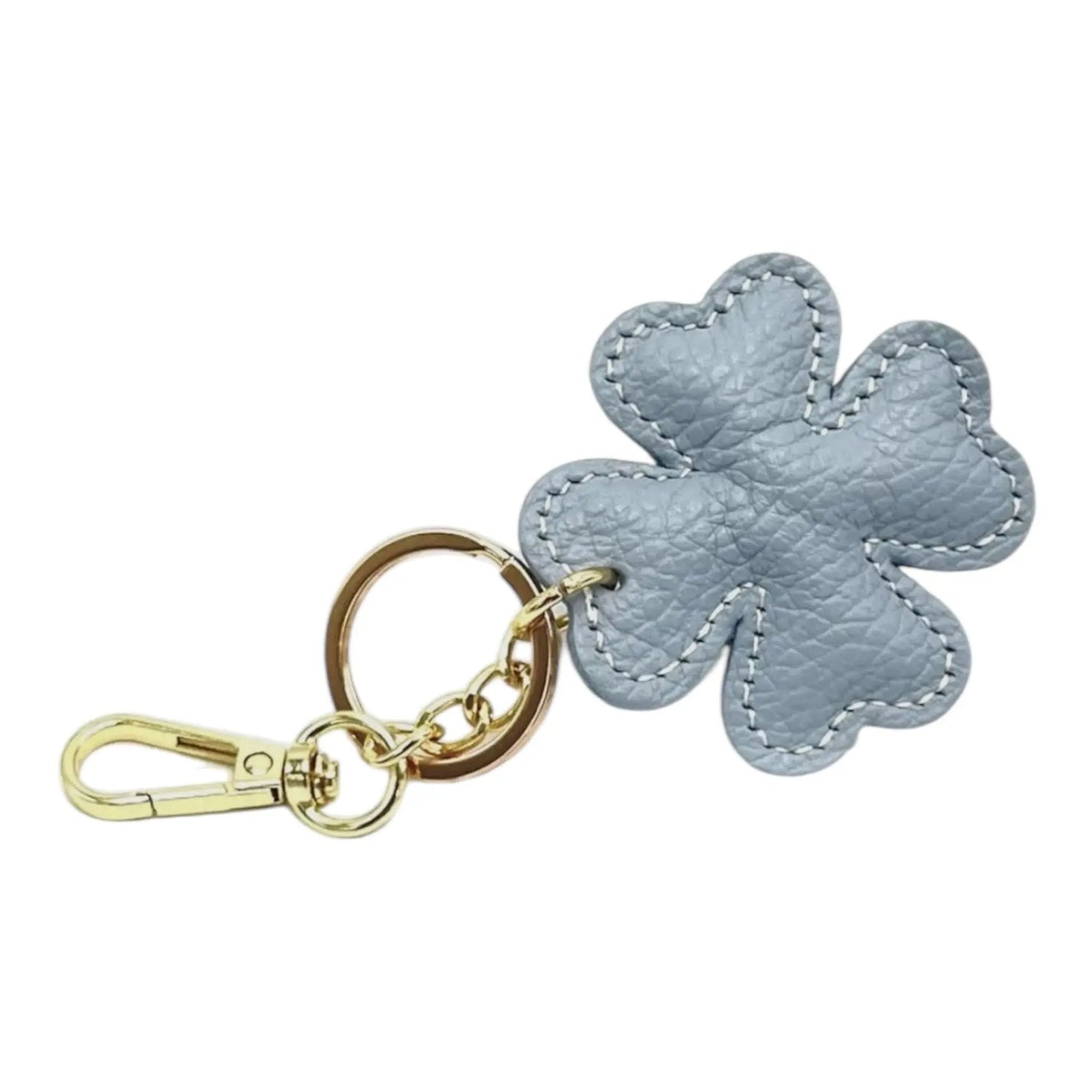 LEATHER CLOVER HANDBAG CHARM thebagicon