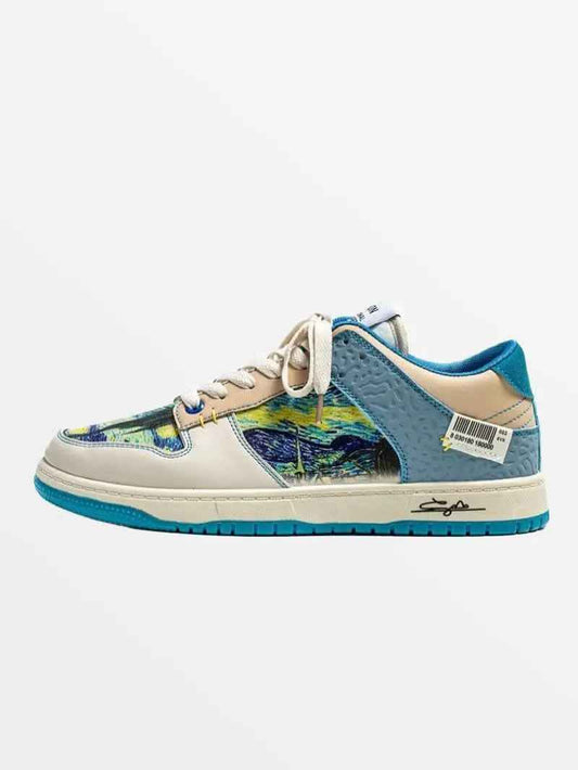 Sneakers Waves Unisex Blue - Luxury Urban "Fluid-Step" Chunky Trainers