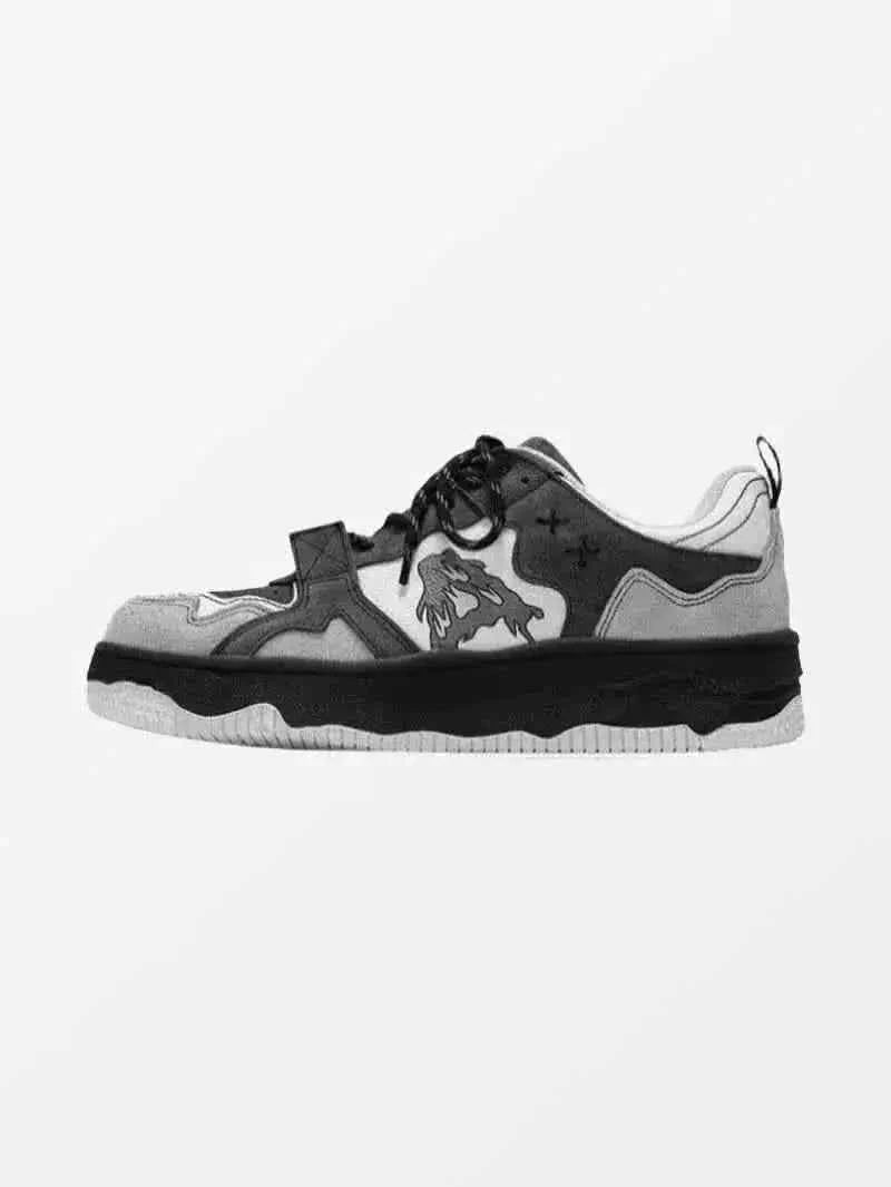 Sneakers Flame - Luxury Urban "Magma-Chassis" High-Top Chunky Trainers