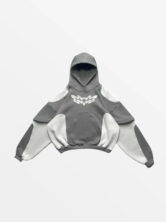 Hoodie Fuzio Unisex - 450GSM Ultra-Heavyweight "Seamless-Fusion" Oversized Pullover - FASHIONBUY