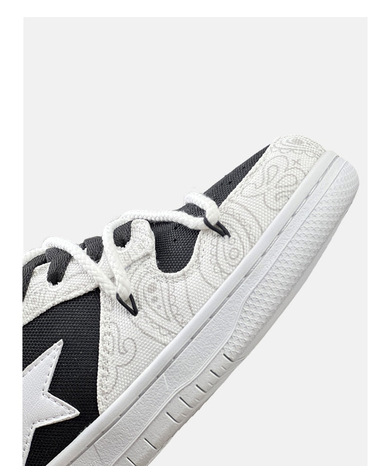 Swoop Black and White Sneakers - High-Contrast Luxury Tech Trainers | Fashionbuy Fashionbuy
