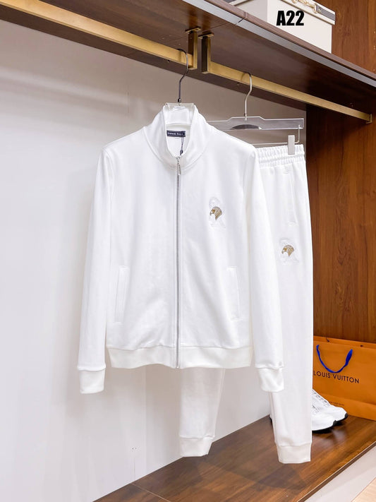 Stefano Ricci Eagle Logo Technical Jersey Tracksuit White CUSTOM