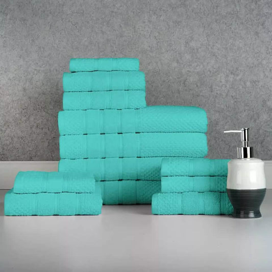 12-Piece: Bibb Home Egyptian Cotton Towel Set DailySale