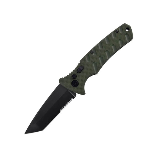 2-Pack: 4.75" Spring Assisted Automatic Knife with Tanto Blade DailySale