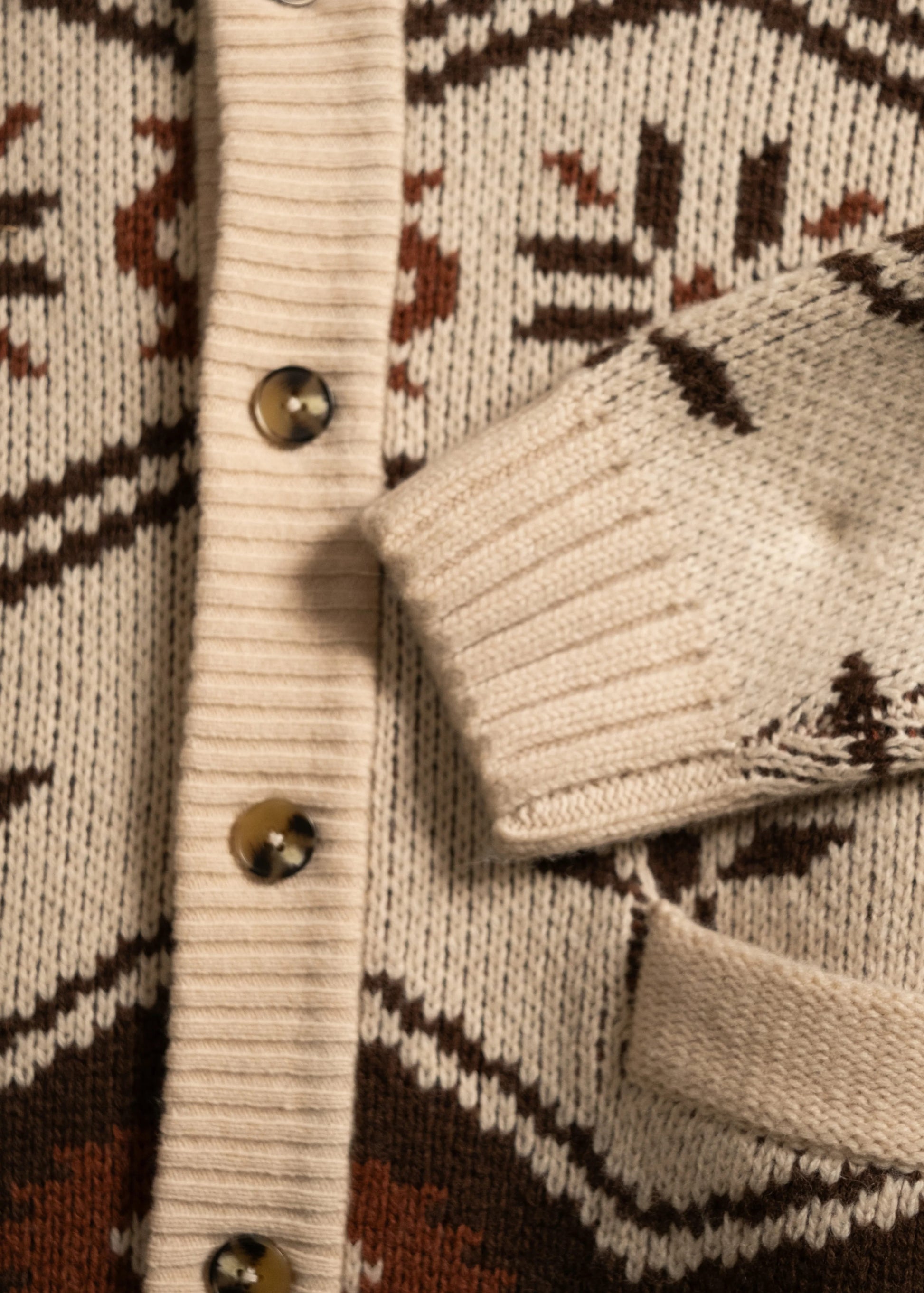 Wincha Shawl Collar Sweater Iron & Resin