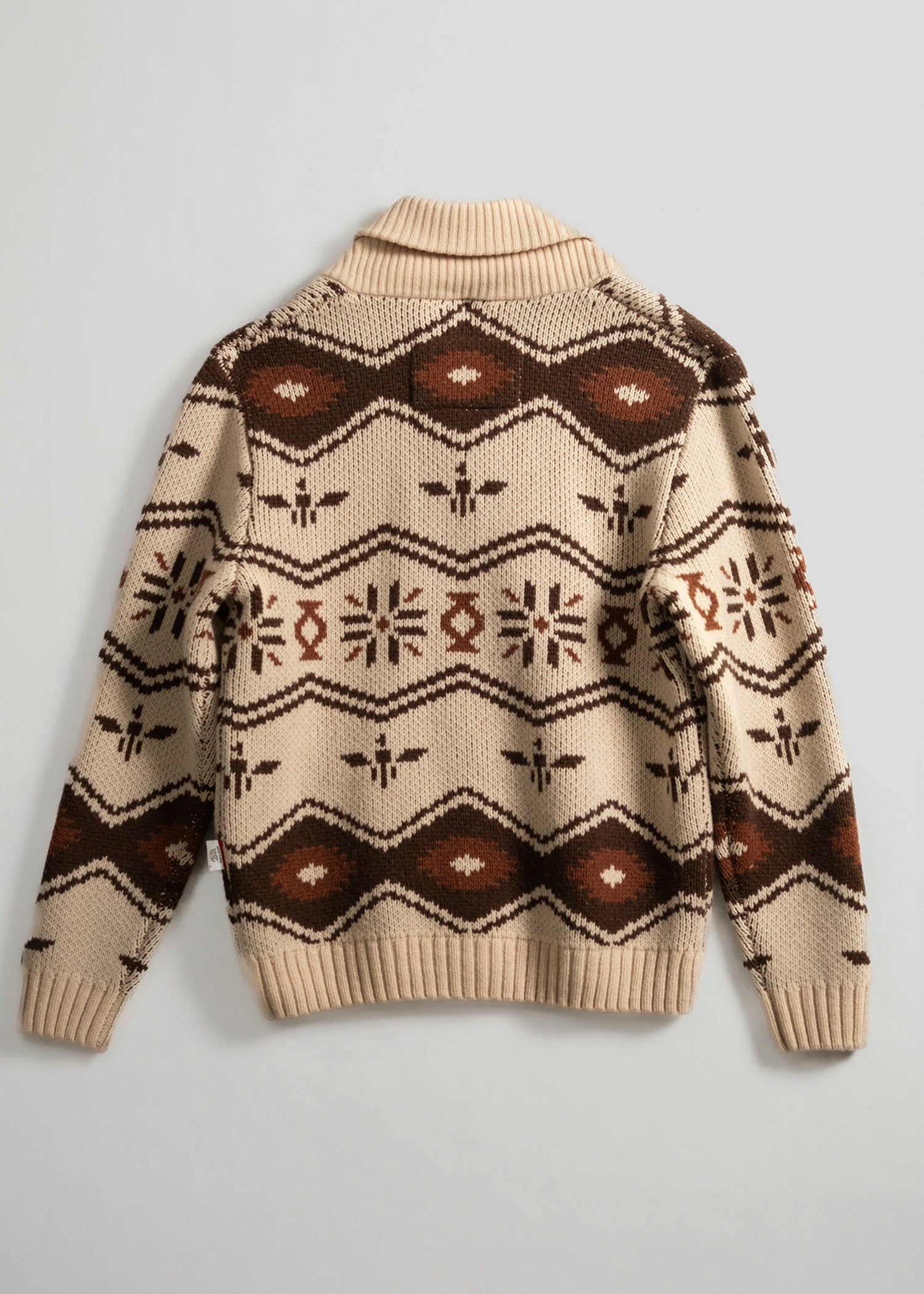Wincha Shawl Collar Sweater Iron & Resin