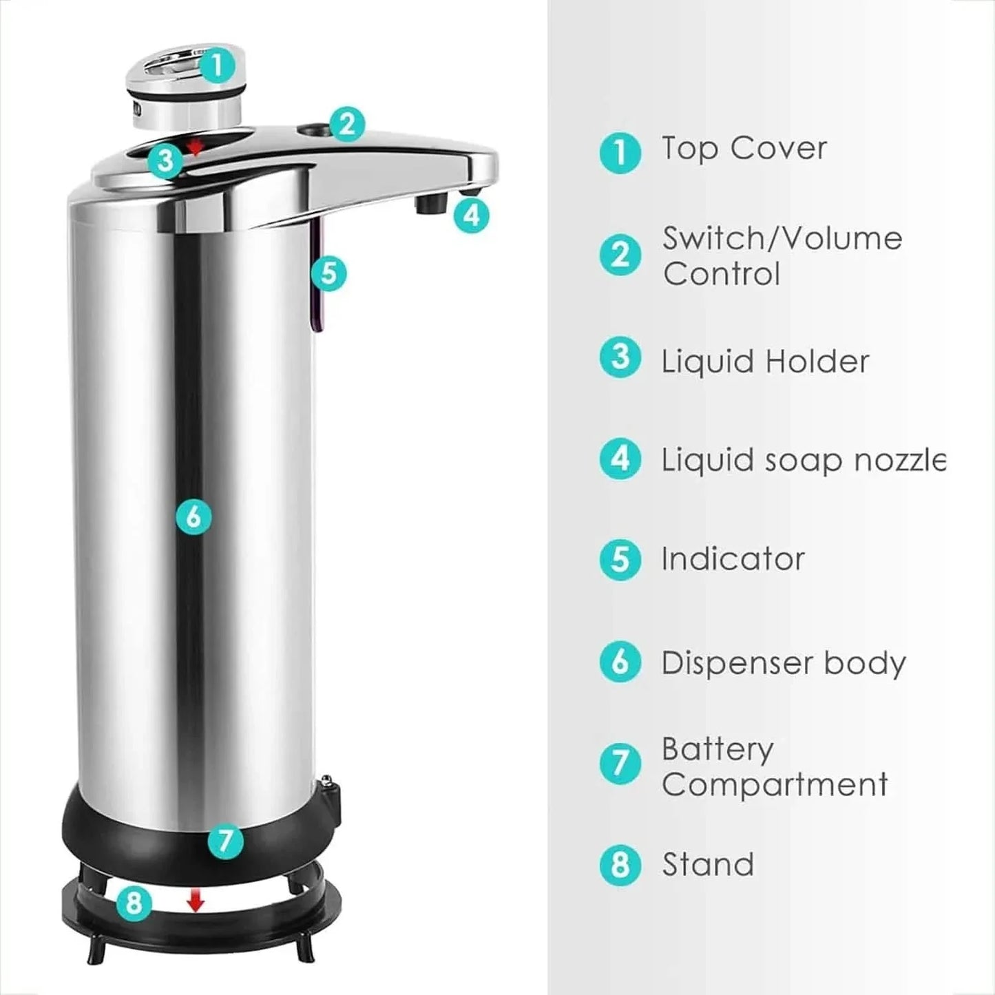 Stainless Steel Automatic Soap Dispenser DailySale