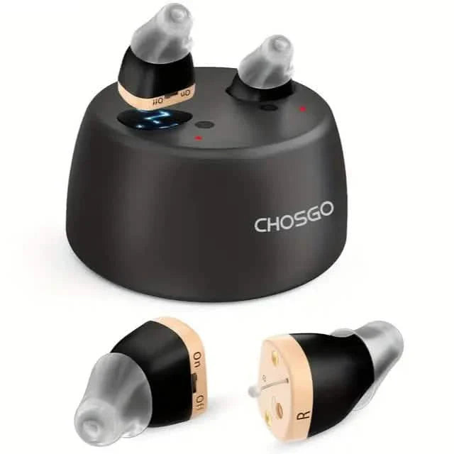 Rechargeable Hearing Aids – Invisible In-Ear, Noise Reduction, Volume Control DailySale
