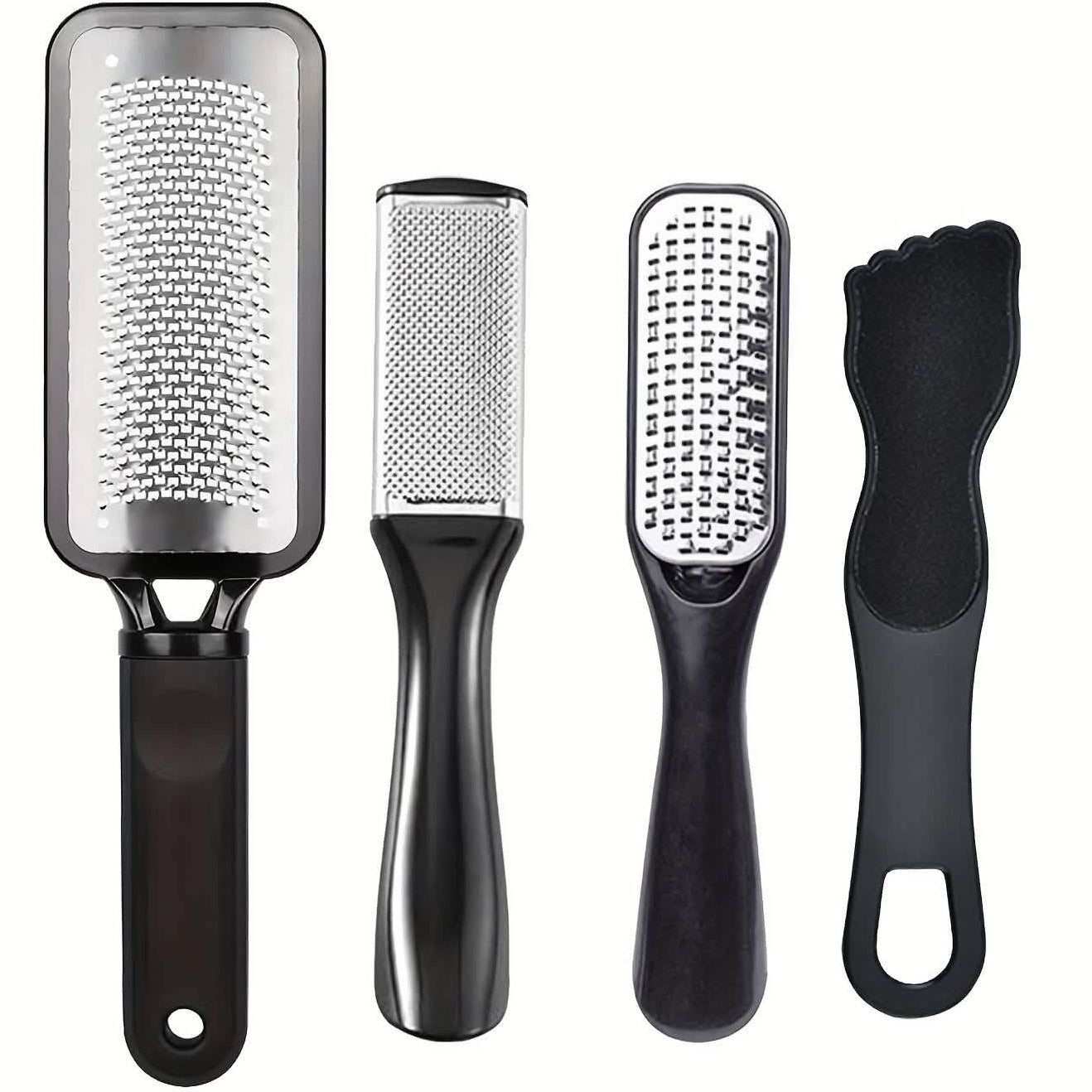 4-Piece Stainless Steel Foot File Set – Callus & Dead Skin Remover DailySale