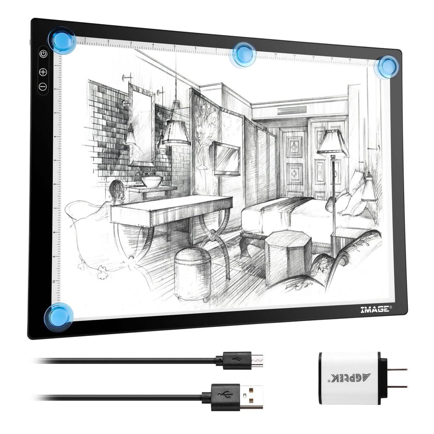 A3 Light Pad A3 LED Tracing Pad Ultra-Thin Drawing Pad Adjustable Brightness DailySale