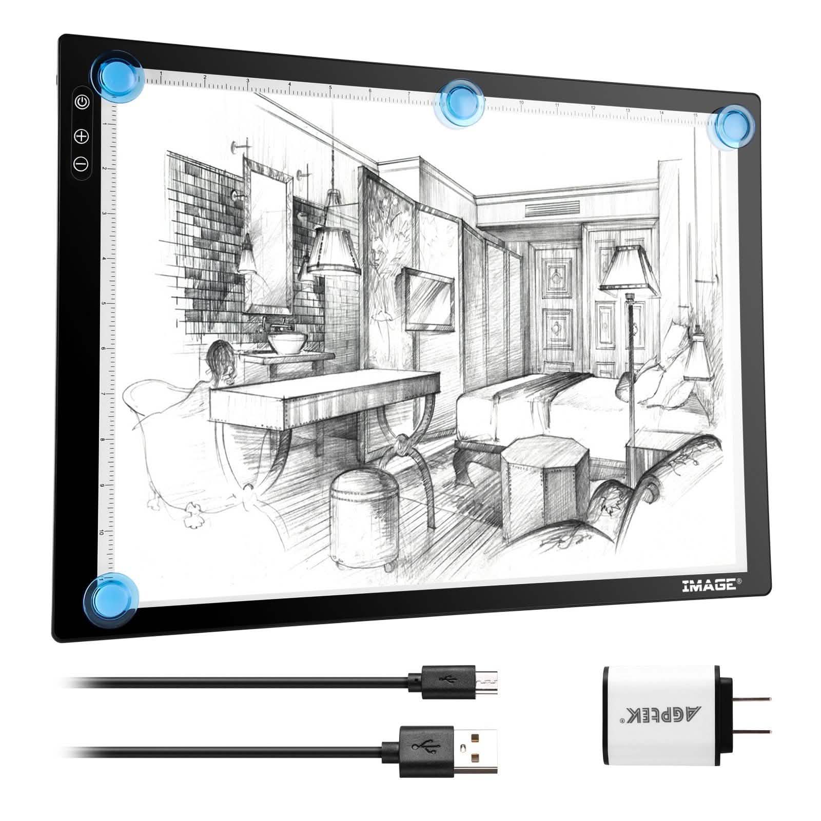 A3 Light Pad A3 LED Tracing Pad Ultra-Thin Drawing Pad Adjustable Brightness DailySale