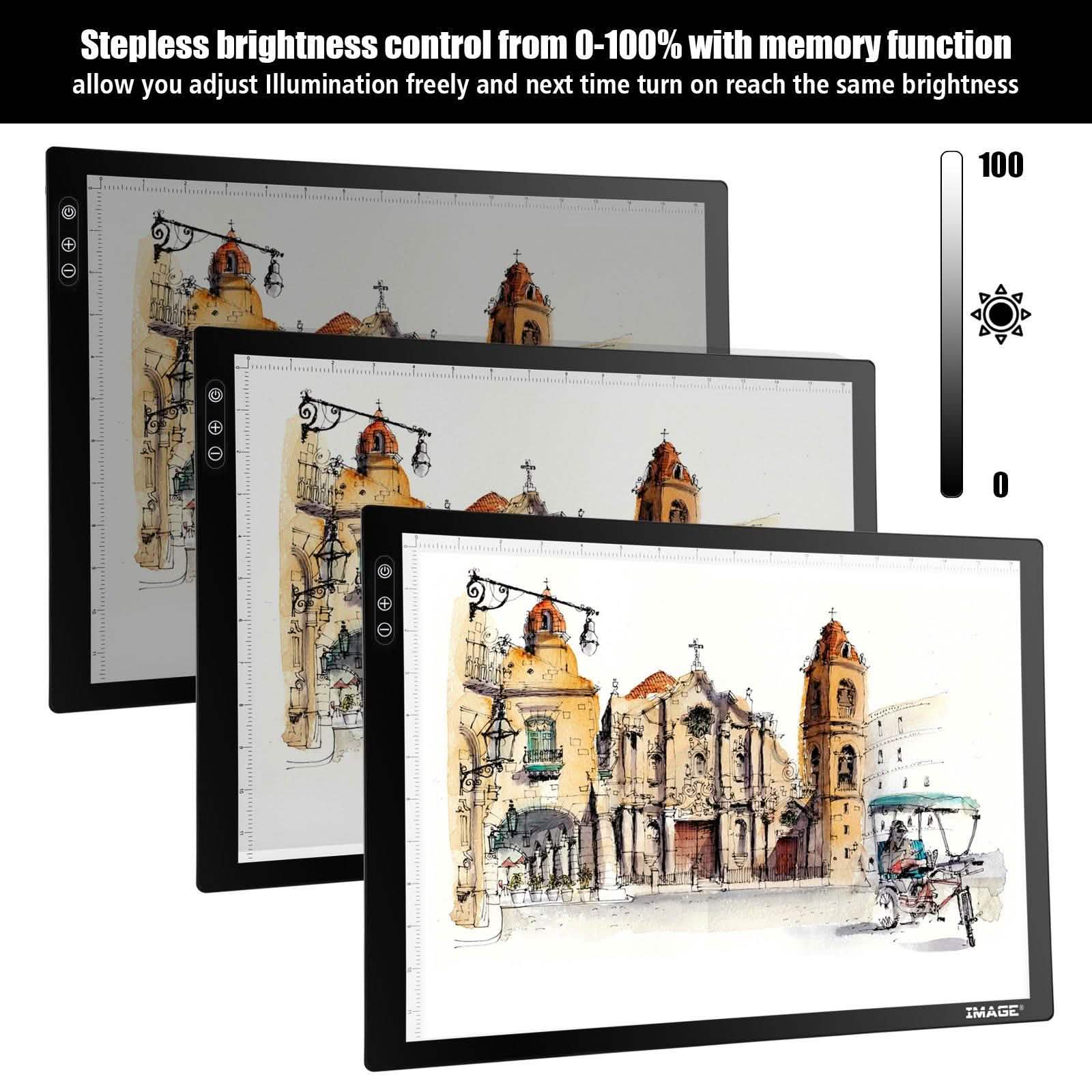A3 Light Pad A3 LED Tracing Pad Ultra-Thin Drawing Pad Adjustable Brightness DailySale