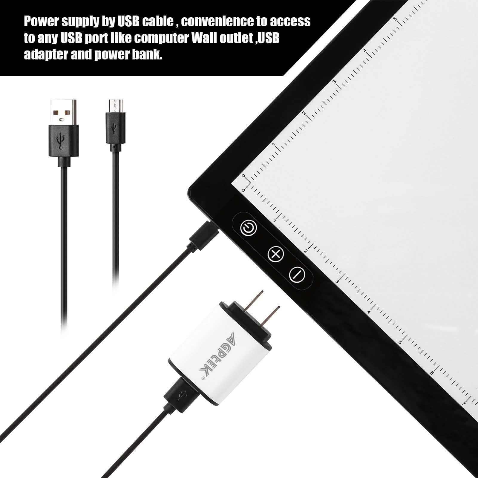 A3 Light Pad A3 LED Tracing Pad Ultra-Thin Drawing Pad Adjustable Brightness DailySale