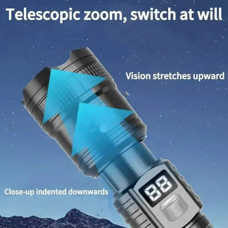 Ultra-Bright Tactical LED Flashlight – 3 Modes, USB Rechargeable, 600 Lumen, Outdoor, Hiking & Camping DailySale