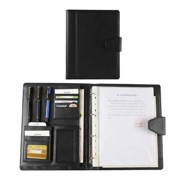 A4 Conference Folder Soft Leather Portfolio Organiser with Calculator DailySale