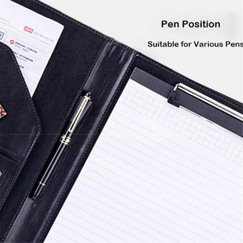 A4 Conference Folder Soft Leather Portfolio Organiser with Calculator DailySale