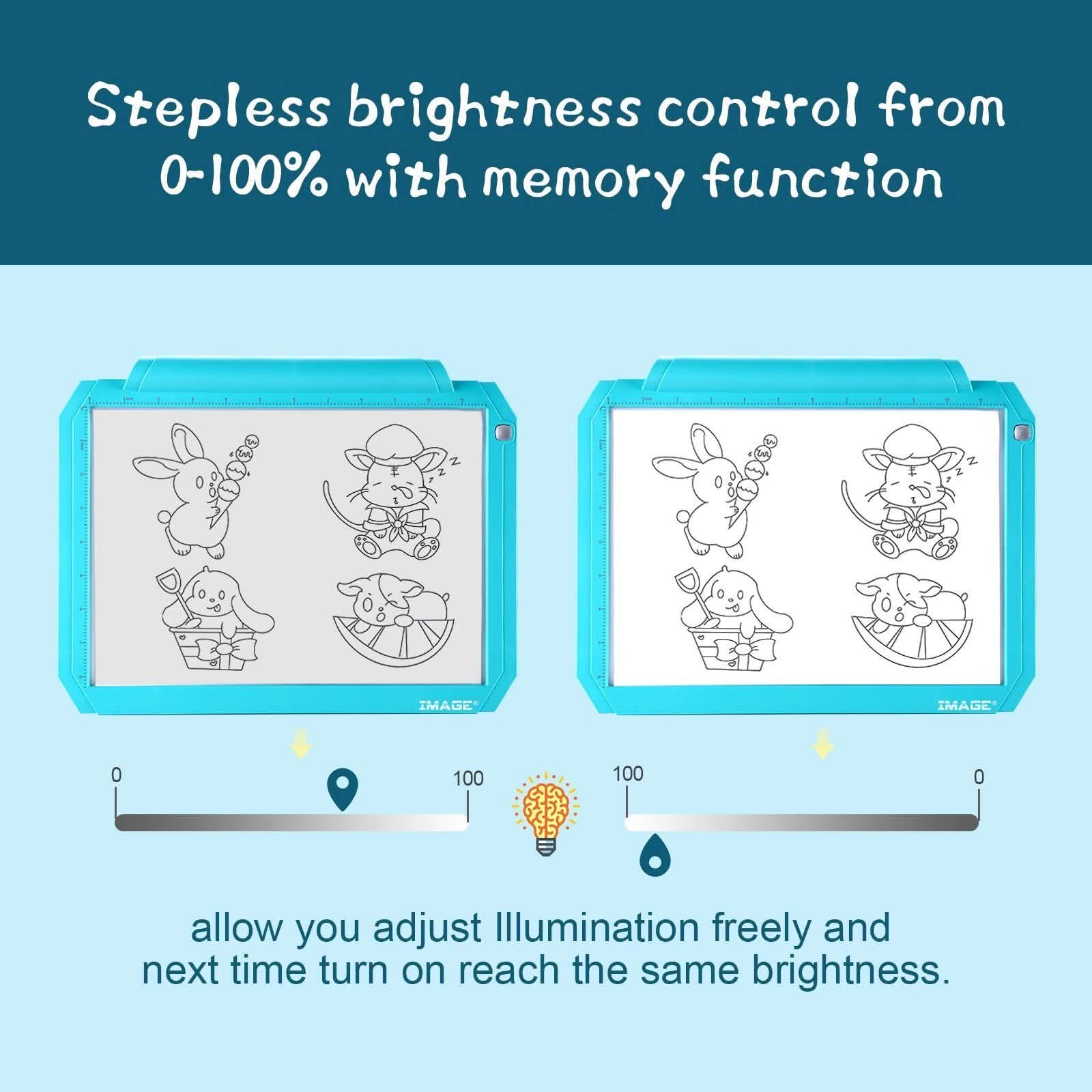 A4 Led Tracing Light Pad Box Memory Function Drawing Sketching Animation DailySale
