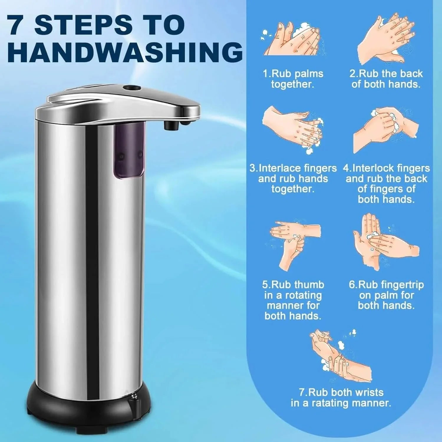 Stainless Steel Automatic Soap Dispenser DailySale