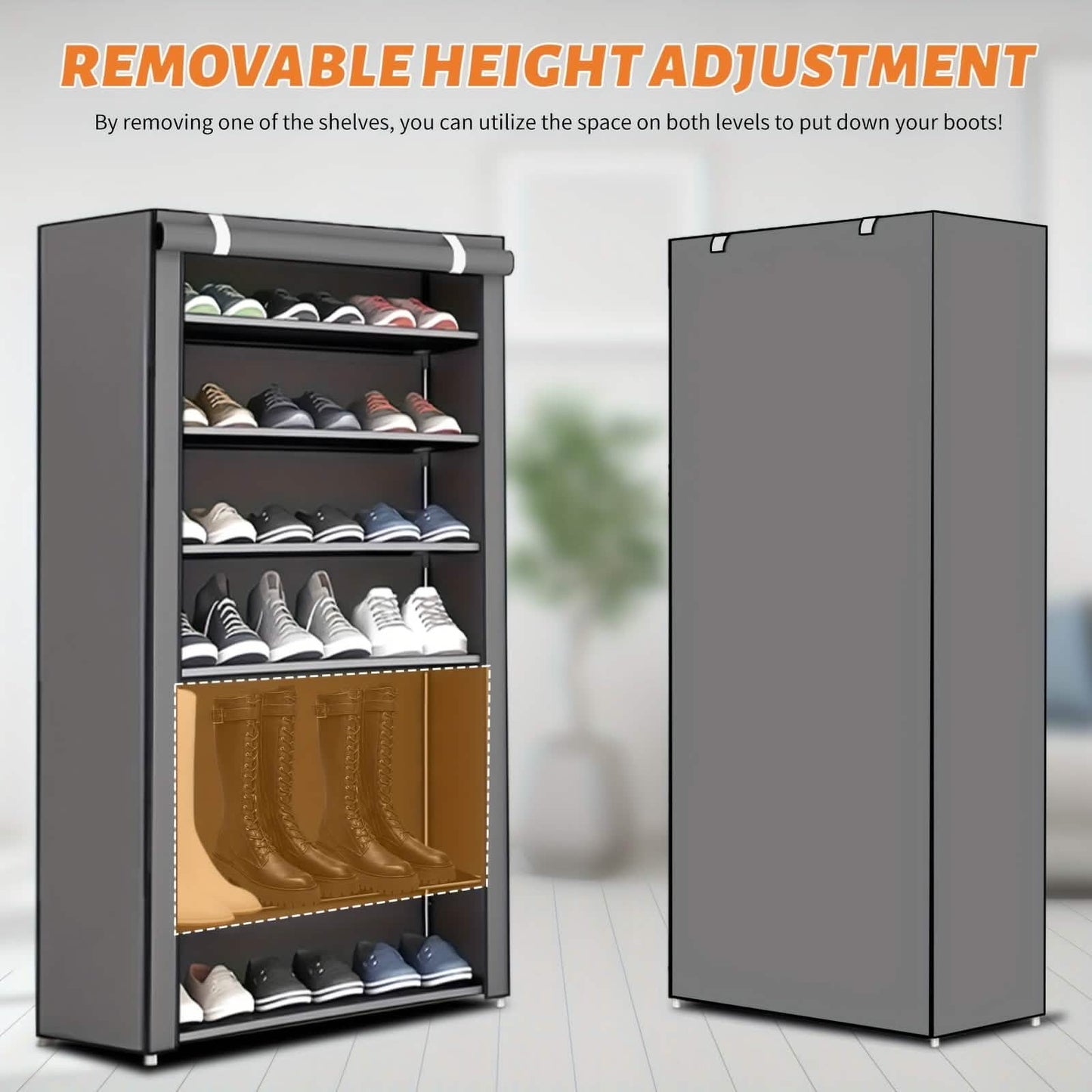 10-Layer 9 Grid Shoe Rack Shelf Storage Closet Organizer DailySale
