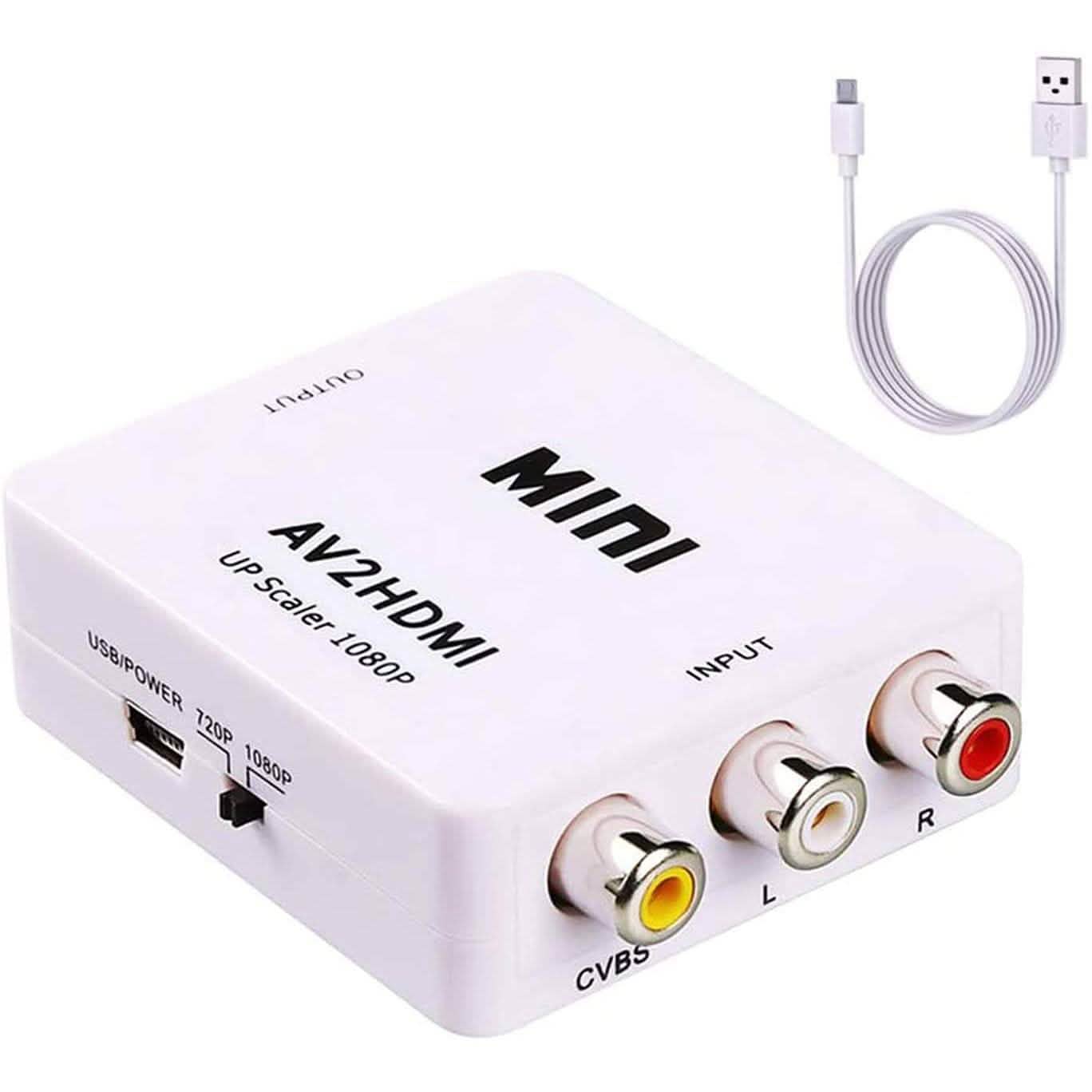 ABLEWE 1080P Mini RCA Composite CVBS Video Audio Converter Adapter DailySale