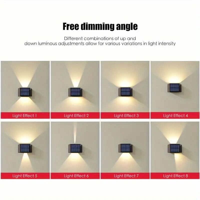 Adjustable Beam Solar Wall Sconce Outdoor Light with 140 Lumens DailySale