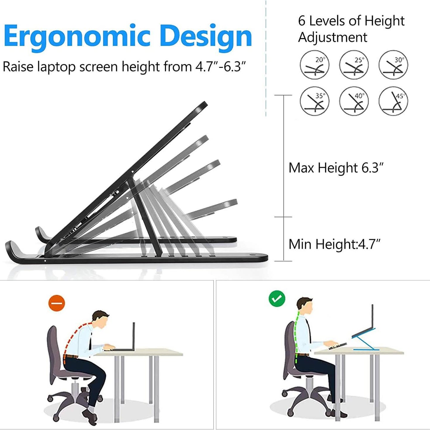 Adjustable Foldable Laptop Stand DailySale