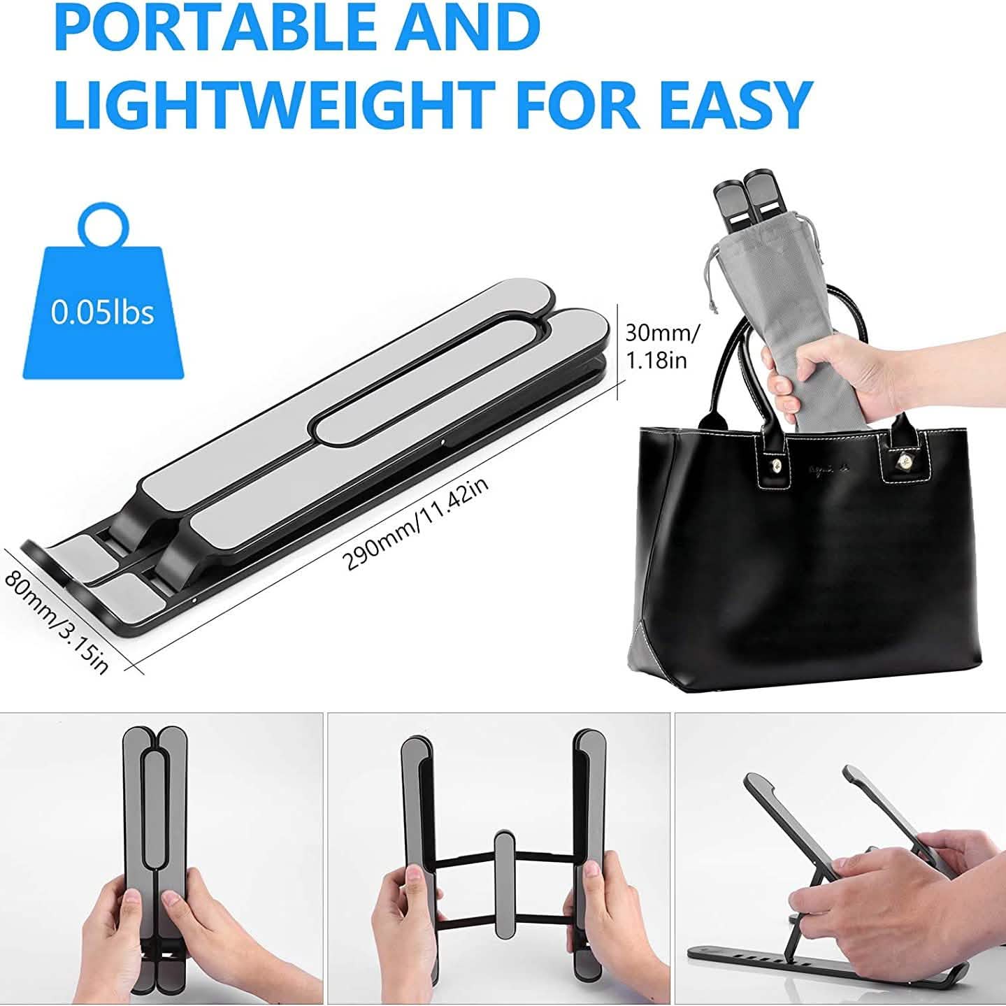 Adjustable Foldable Laptop Stand DailySale