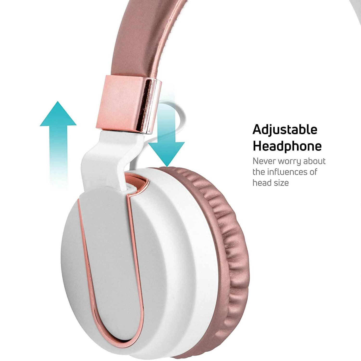 Adjustable Headband On-Ear Headphones with Built-in Mic DailySale