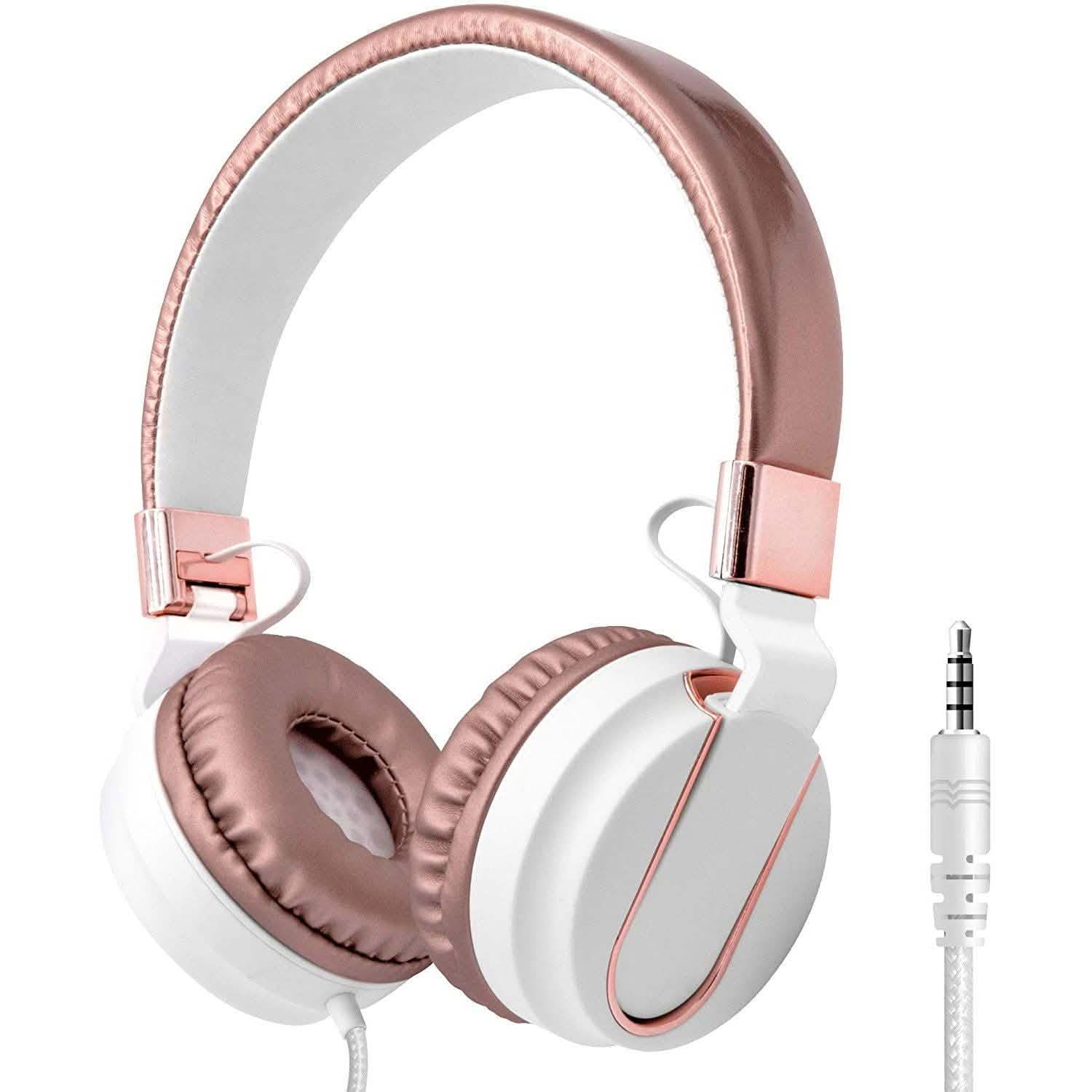 Adjustable Headband On-Ear Headphones with Built-in Mic DailySale
