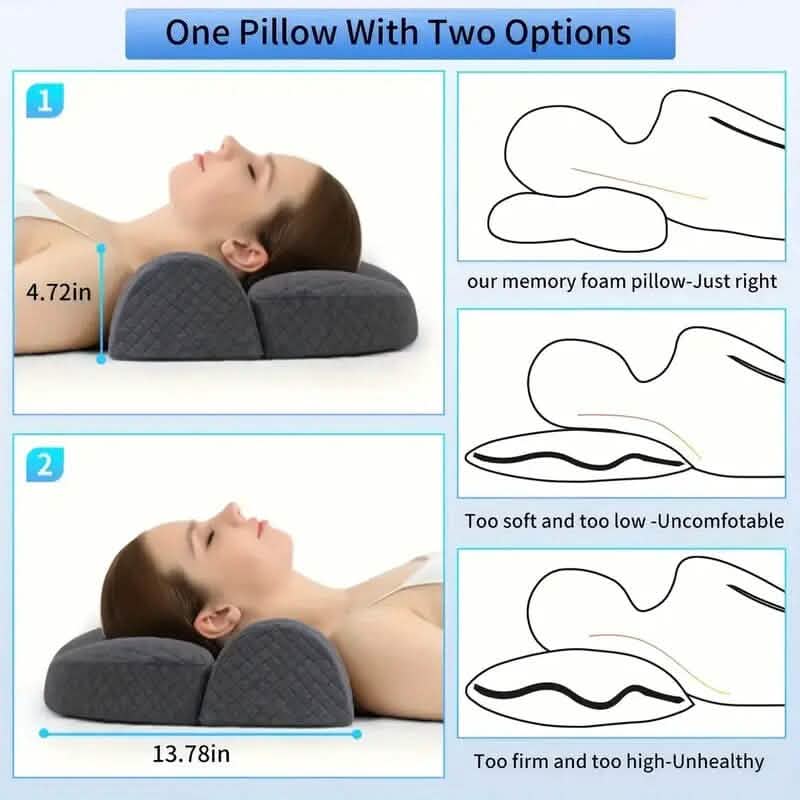 Adjustable Memory Foam Neck Pillow for Shoulder and Cervical Relax DailySale
