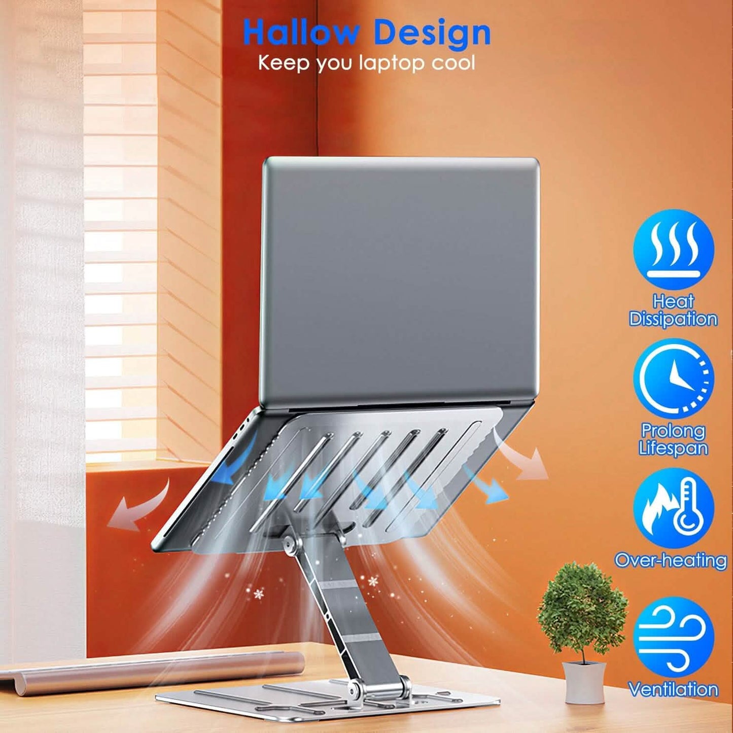 Adjustable Stepless Angle Laptop Stand Riser DailySale