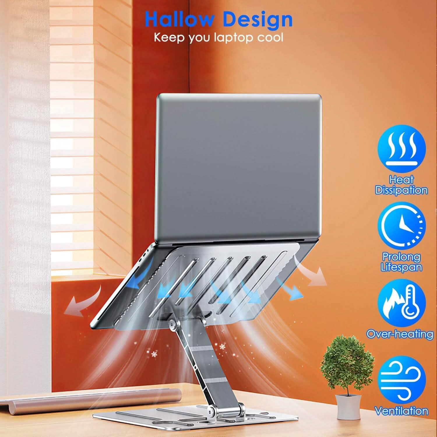 Adjustable Stepless Angle Laptop Stand Riser DailySale