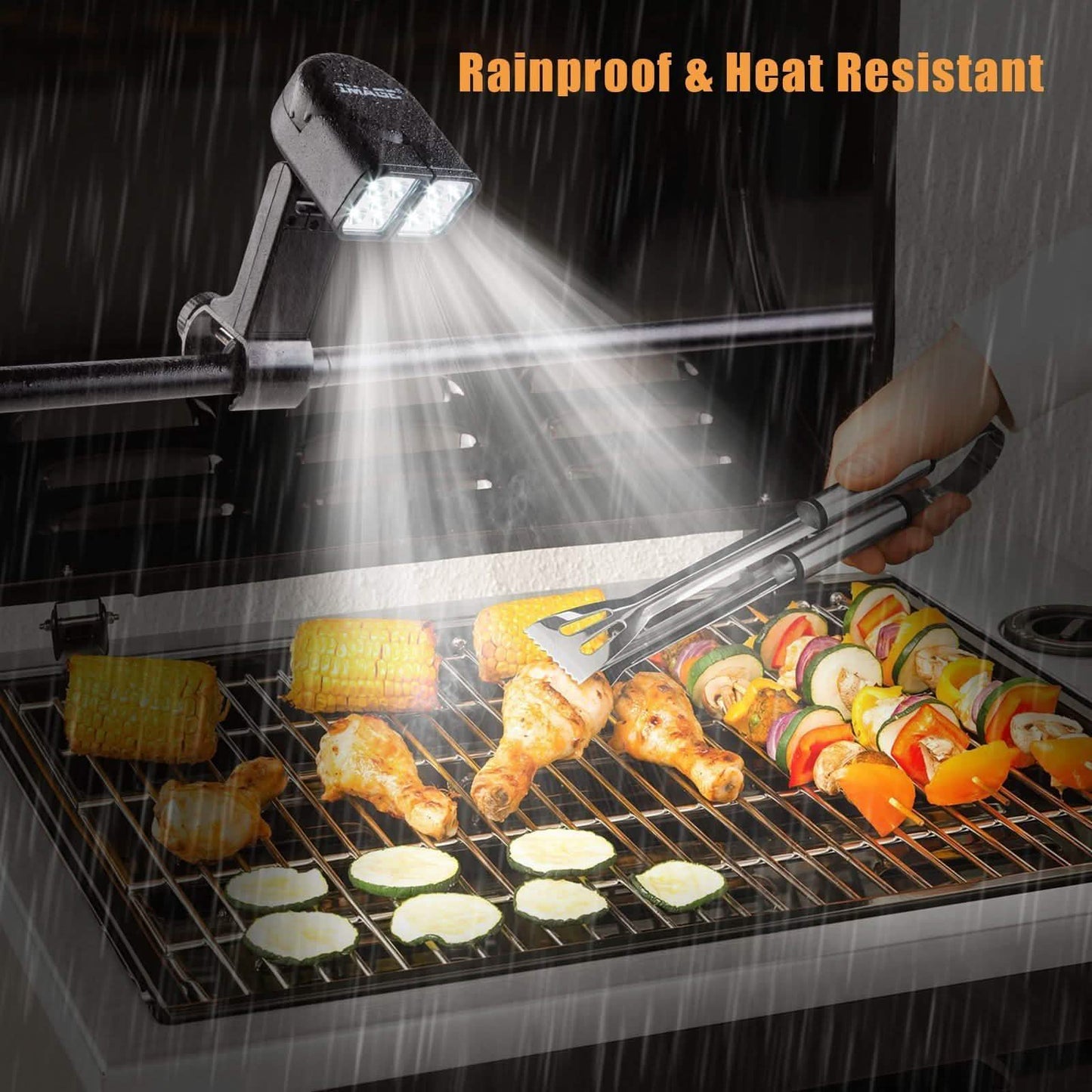Adjustable Super Bright BBQ Grill Lights 360 Degree Rotation Cooking Camping DailySale
