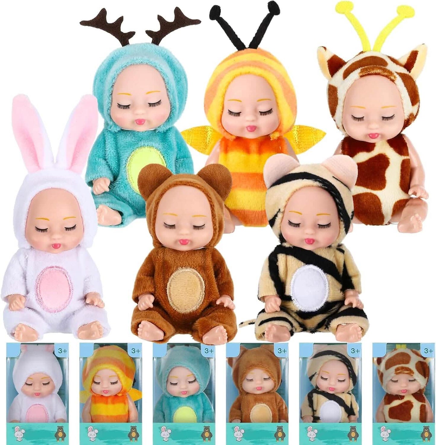 Adorable 4.3" Reborn Doll - Mini Cute Sleeping Youngsters Series DailySale
